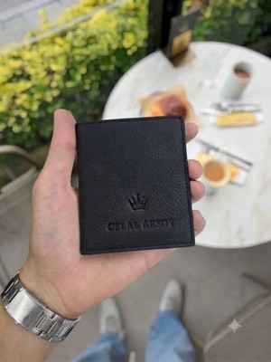 Visso Visso 111 Deri Isme Özel Bozuk Para Cepli Cüzdan  Deri Çanta Kişiye Özel