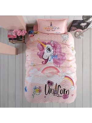 Clasy %100 Pamuk Dört Mevsim Set Tek Kişilik Pink Dreams V1 Pudra