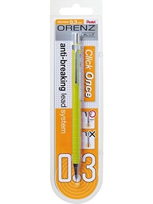 Orenz Uç Korumalı Teknik Çizim ve Yazı Için Mekanik Kurşun Kalem, 0.3 Mm, Sarı