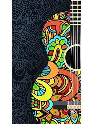 Multifunctional Colorful Guitar Seamless Knitting Uv+ Neckerwear Face Mask Headband Bandana Do Rag Hairband