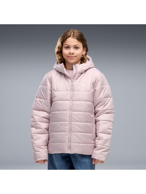 Puma Essential Padded Çocuk Pembe Kapüşonlu Mont