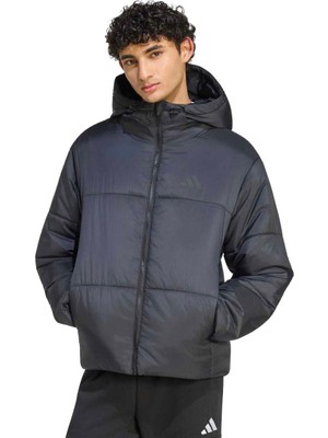 Adidas Essentials Bts Puffer Erkek Siyah Kapüşonlu Mont