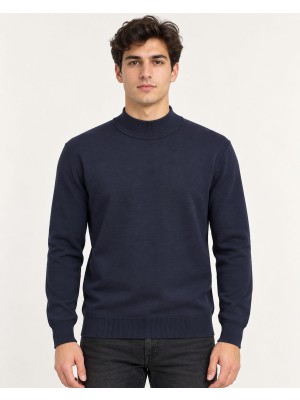 Classics Men Slim Fit Polo Yarım Balıkçı Uzun Kol Erkek Triko 07425