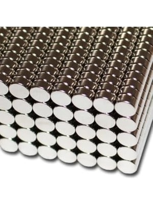 10 Adet 6 mm x 3 mm Yuvarlak Güçlü Neodyum Mıknatıs Magnet