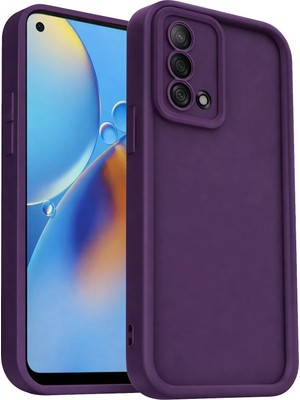 Uryport Oppo A74 4g Kılıf Viera Silikon - Mürdüm