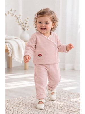 Mininio Kız Bebek Pantolon Bluz Takım