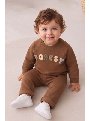 Mininio Erkek Bebek Sweatshirt Pantolon Takım