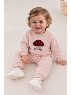 Mininio Kız Bebek Sweat Pantolon Takım