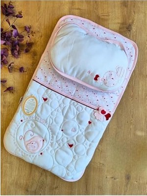 2'li Pembe Kız Bebek Alt Açma Yastıklı Yenidoğan Alt Açma Minderi Organizer Bebek Yatağı