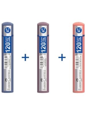 0,7 mm 120'LI Min, 3'lü Set, 2b Mekanik Kalem Ucu, Soft‑touch, Kolay Taşınabilir