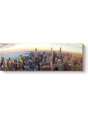 Chicago Skyline Tablosu 210 x 70