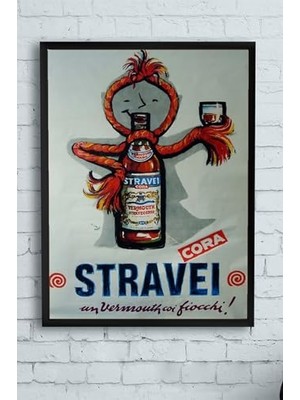 PSTER13403 Stravei Vintage Çerçeveli Tablo (21X30 Cm)