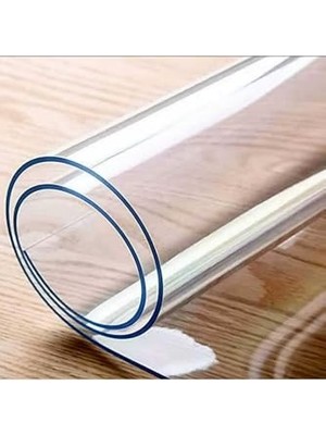 Başak Ev TEKSTILI(1615) 2 mm Kalınlık 70 cm En Şeffaf Kalın Pvc Masa Koruyucu Mika Masa Örtüsü Şeffaf-70 x 120
