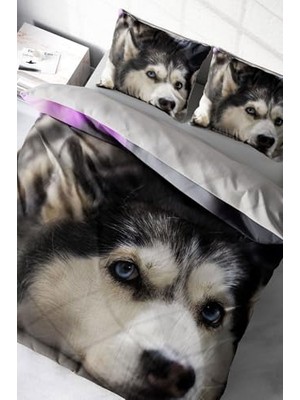 Husky 3D Çift Kişilik Nevresim Takımı, MONOHOME4821