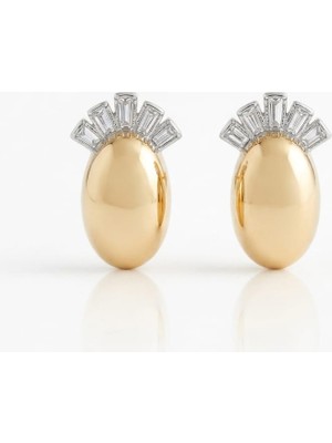 Diva Viva - Gold Kaplama Pirinç Mini Küpe