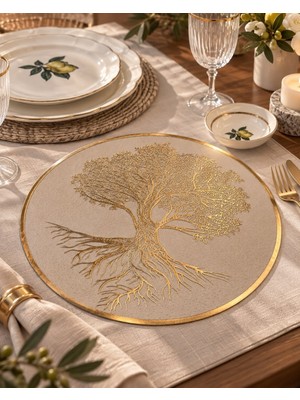 On Dekor 6'lı Amerikan Servis Tree Lisa - Gold