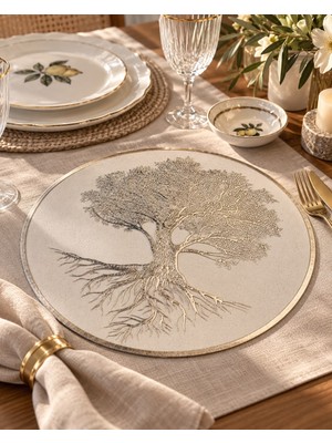On Dekor 6'lı Amerikan Servis Tree Lisa - Silver
