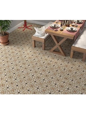Stickerart Yer Kaplama Zemin Kaplama Folyosu 65X130 cm Marble Floor Tile