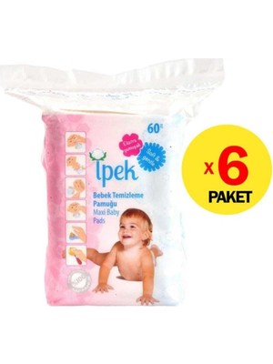 Ipek-Bebek Temizleme Pamuğu 6'li