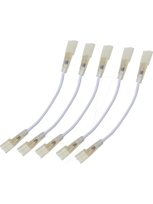 Strip Işık Şeridi Konnektör Seti 2 x Clip To Clip Konnektör 1 x Clip To Pin Konnektör 2 x L Ko