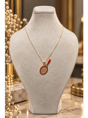 Rome Oro Raket Altın Kolye