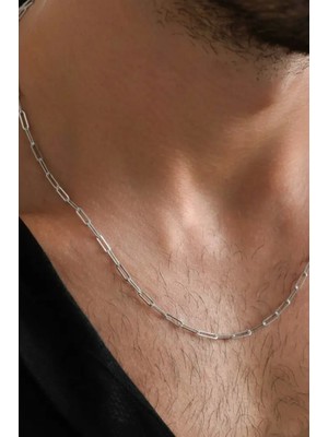 Ricco Jewellery 925 Ayar Gümüş Old Money Italyan Ataç Kolye