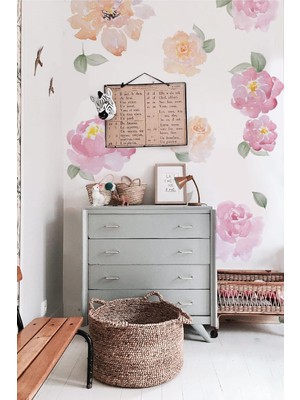 Soft Çiçekler Duvar Stickerı