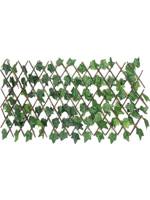 Nettenevime Yapay Çiçek Akordiyon Çit Yapay Sarmaşık Lı Duvar Dekoru 210X90 cm