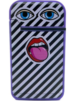 Zengaz Cool Tasarım Jet Alev Çakmak - Happy Mouth