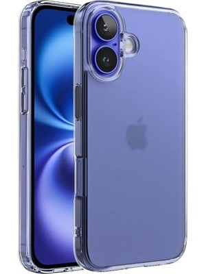 iPhone 17 ile Uyumlu Supermatt Serisi Arkası Parmak Izi Tutmayan Sert Mat Polikarbonat Kenarları Tpu Silikon Metal Tuşlu Premium Şeffaf Kılıf Kapak (Klasik, 17)