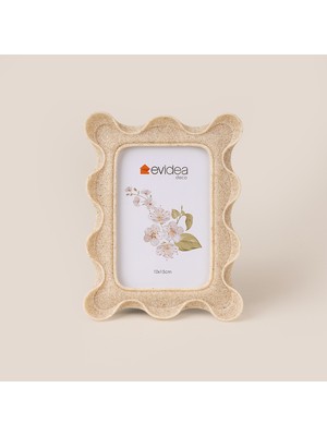 Evidea Deco Ripple Çerçeve - Bej - 10X15 cm