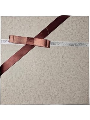 19X19X9 cm Kahverengi Kare Hediye Kutusu, Iç Içe 3 Ebat