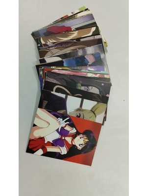Store Anime Estetik Duvar Kolaj Seti - 50 Adet Sailor Moon, Demon Slayer ve Popüler Anime Temalı Fotoğraf Kartları, Otaku Manga Odası Duvar Dekoru, Genç Odası Poster Paketi (10X15 Cm)