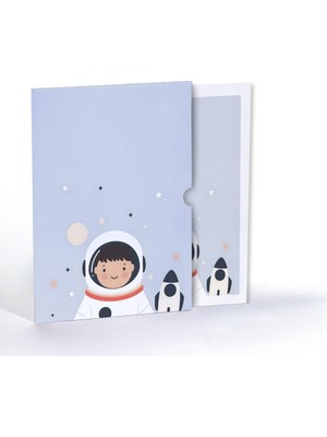 Store Meraklı Minik Astronot, A4 Poster (GGK-PH015)