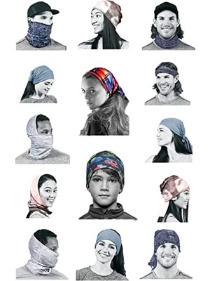 Multifunctional Pink-Blue Paint Seamless Knitting Uv+ Neckerwear Face Mask Headband Bandana Do Rag Hairband