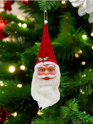 Parti Adresi Yılbaşı Ağaç Süsü Noel Baba Asılabilir Dekoratif Süs 45 cm