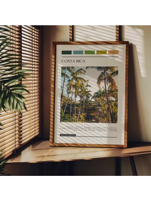 Store Travel Art Çerçevesiz Poster, Modern Dekoratif Çerçevesiz Poster, Tablo, Costarica, 30 x 40
