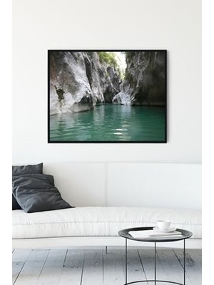 (PSTER13678) Şehriban Kanyonu Manzara Çerçeveli Tablo (40X50 Cm)