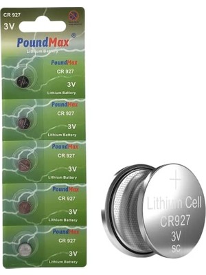 Lityum CR927 Düğme Piller, 3V | 1x 5-Pack