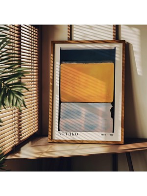 Store Rothko Çerçevesiz Poster, Modern Dekoratif Çerçevesiz Poster, Tablo, Rothko-4, 21 x 30