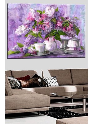 Store Talya Tablo Mor Çiçekler Sümbül. 50X35 Cm. Zengin Içerik Için Mağazamızı Ziyaret Ediniz.. 50 x 35 NO-9261