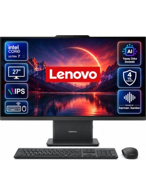 Lenovo Ideacentre 27ILL11 Intel Core U7-256V 16GB 2tb SSD 27'' Fhd Freedos Siyah Aı-Powered Aıo Bilgisayar F0JW0055TR-SM