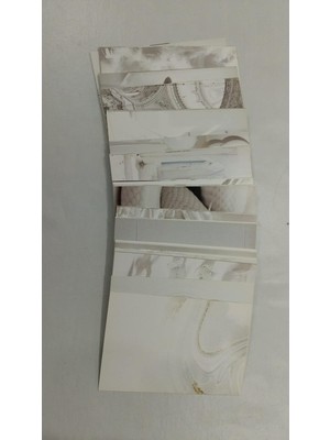 Store Minimalist Beyaz Estetik Duvar Kolaj Seti - 50 Adet Krem ve Mermer Dokulu Fotoğraf Kartları, Sade ve Şık Oda Dekoru, White Aesthetic Duvar Poster Paketi (10X15 Cm)