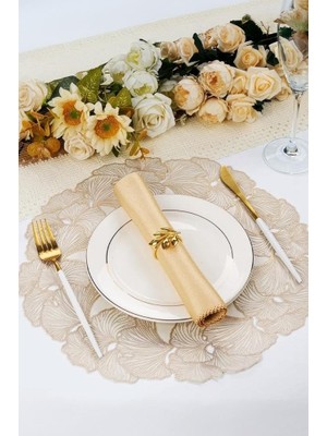 Store 6’lı Amerikan Servisi Supla Yuvarlak Gold 38 cm – ACR-626/20