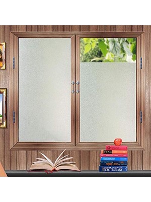 Pencere Folyosu, Görüş Engelleyici Folyo, 44,5 x 200 Cm, Yapıştırıcısız, Buzlu Cam Folyosu, Banyo, Duşakabin, Soyunma ve Konferans Odaları Için Iyi Mahremiyet Koruması
