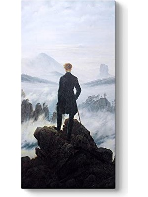 Caspar David Friedrich Bulutların Üzerinde Yolculuk Tablosu 80 x 160