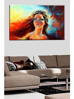 Lexroo Talya Dekoratif Kanvas Duvar Tablosu. Temalar: Soyut Klasik Rönesans Vintage Retro Klimt Van Gogh Paris New York Atatürk Salon Ofis ve Kuaför Için Panolar 50X35 NO-6275