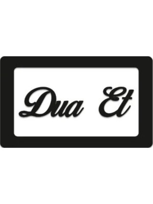Lexroo Hatırlatıcı Tablo Sabret Şükret Dua Et Duvar Askı Bantlı Mdf Ahşap Levha (Dua Et)