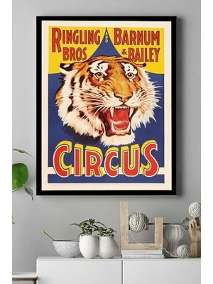 PSTER15605 Circus Vintage Kanvas Tablo 40 x 60