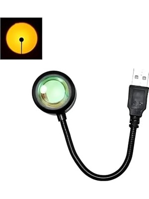 Taşınabilir USB Sunset Gün Batımı Ambiyans Işığı Lamba